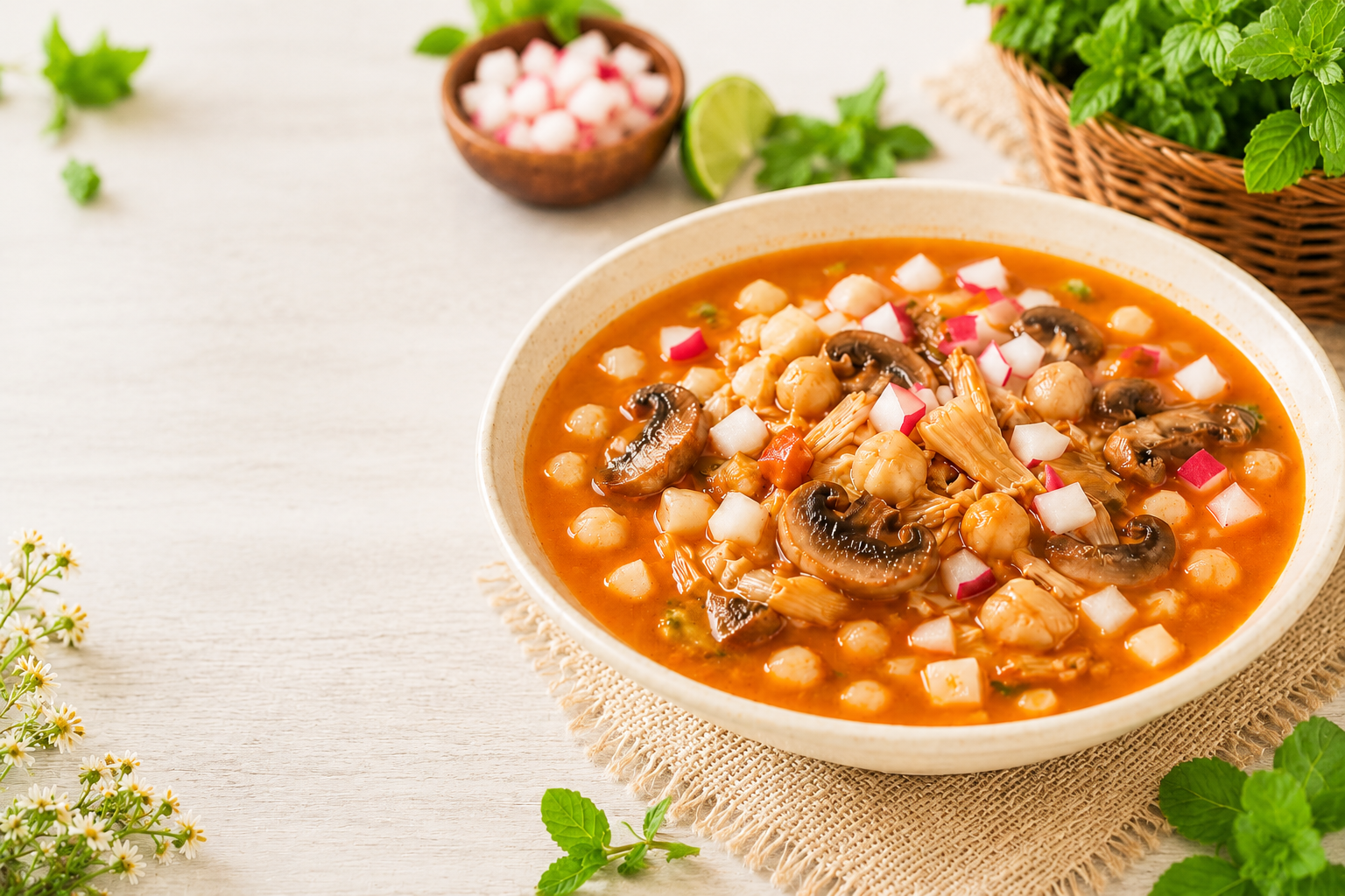 Pozole de Hongos