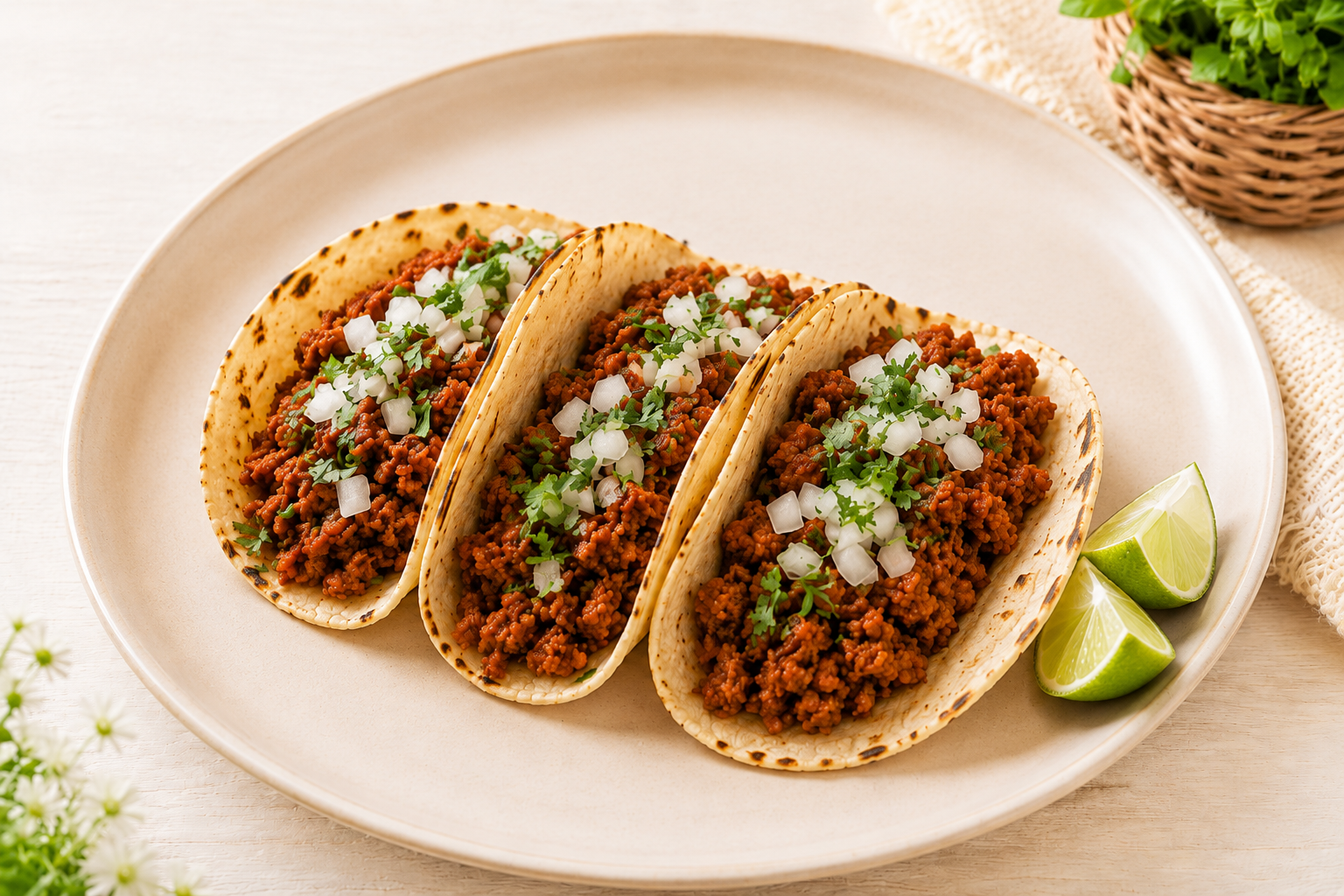 Tacos de Chorizo de Soya
